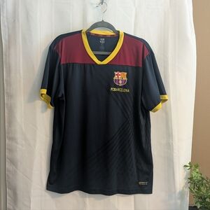 Men's Navy and Maroon Shirt